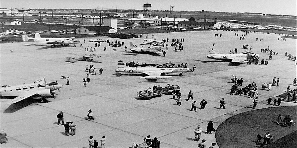 Operation Firecracker on the 4th of July at the New Castle County Delaware Airport in 1957
