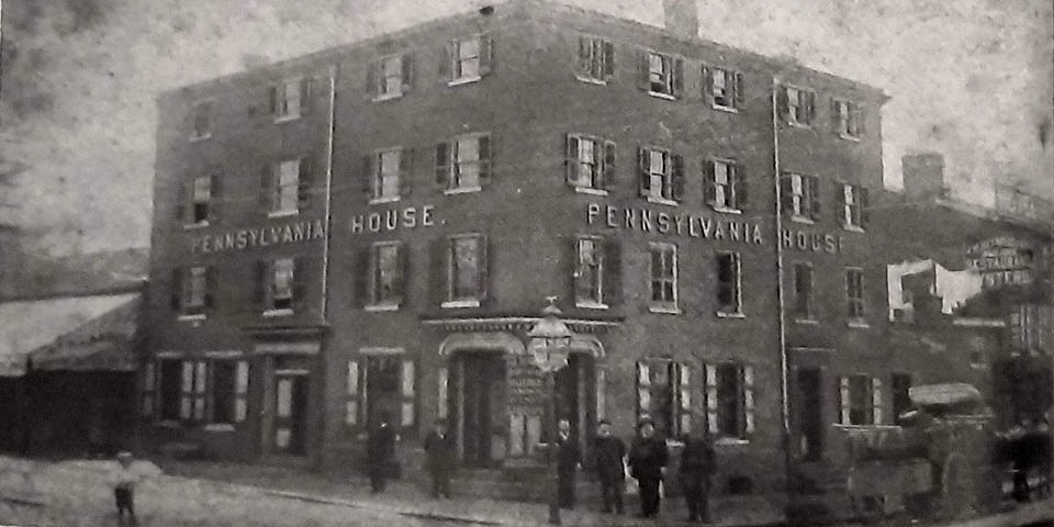 PENNSYLVANIA HOUSE HOTEL ON FRONT AND KING STREETS IN WILMINGTON DELAWARE CIRCA 1885