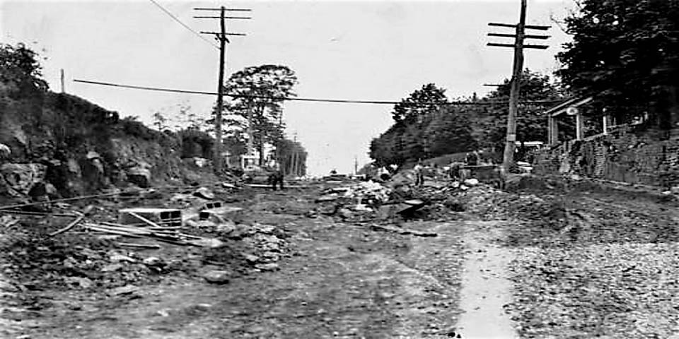 Philadelphia Pike and Marsh Road interchange Construction in Wilmington Delaware 1919