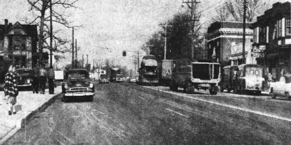Philadephia Pike in Claymont Delaware 1951