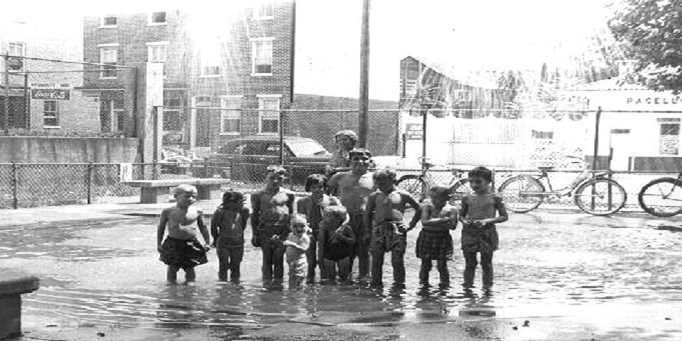 Pine Street Park at 4th and Pine Streets in Wilmington Delaware, 1949