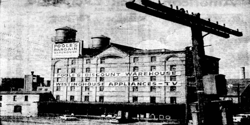 Pooles Electric Company on Orange Street near Water Street in Wilmington Delaware 1964