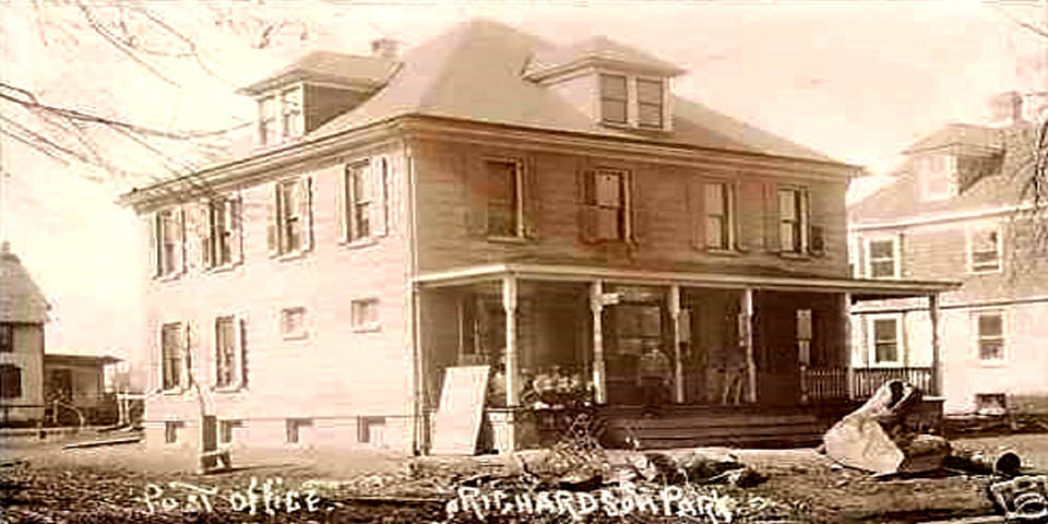 Post Office on Dupont Road between Norway and Belmont Streets in Richardson Park Delaware circa late 1800s