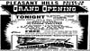 Pleasant Hills Drive-In Theater Grand Opening AD Near Newport DE September 1950