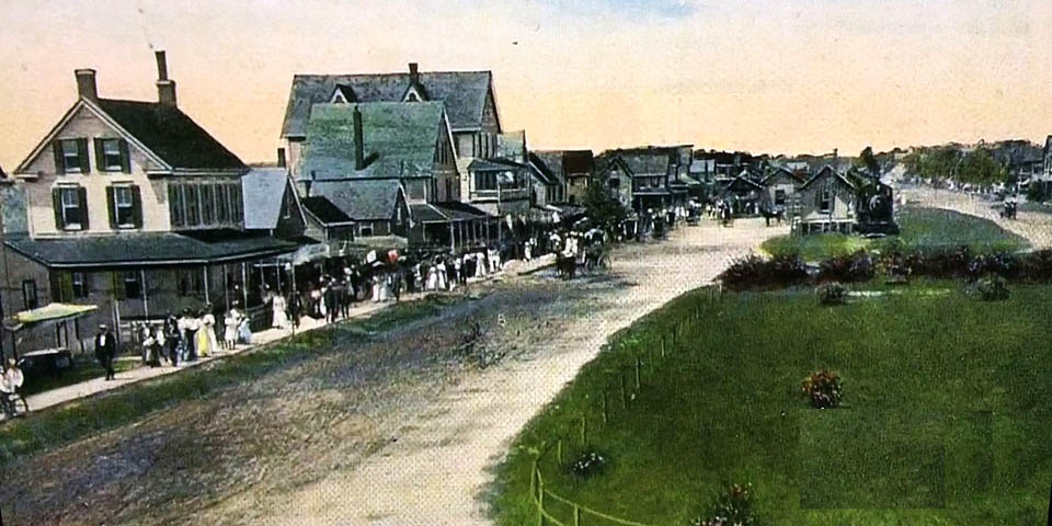 REHOBOTH AVENUE IN REHOBOTH BEACH DELAWARE LATE 1800s