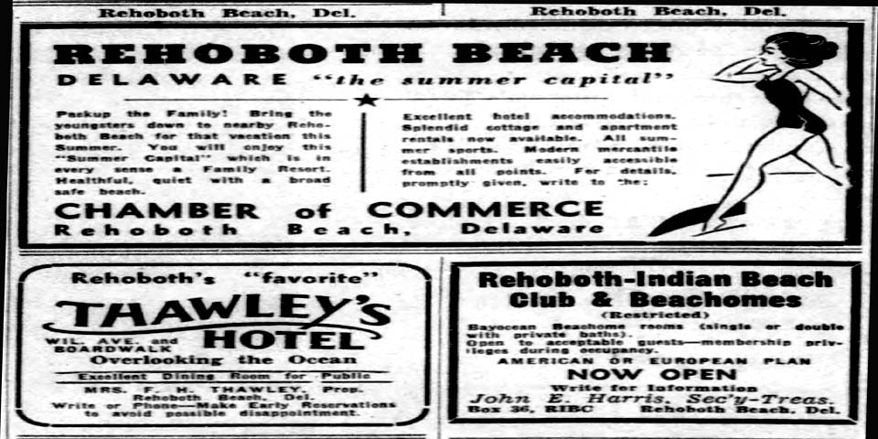 REHOBOTH BEACH DELAWARE AD 1942