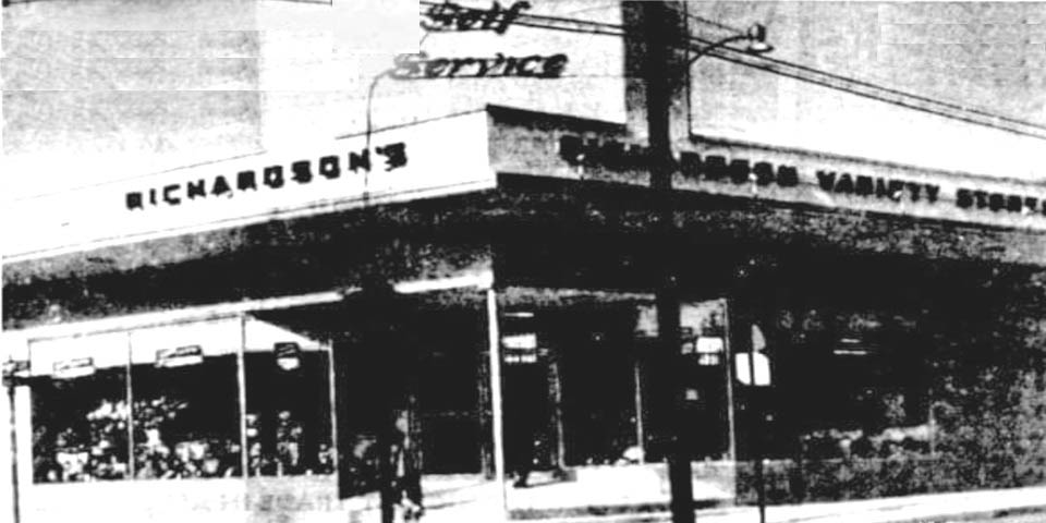 Richardsons Variety Store in Newport Delaware circa 1930s
