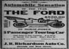 Richardson Auto Advertisement 11th and West Streets in Wilmington Delaware 1909