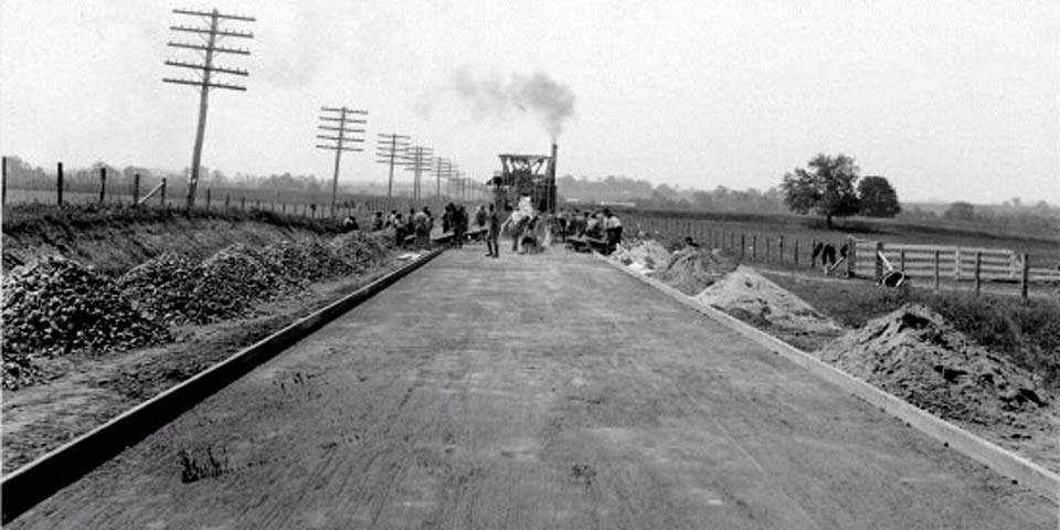 Saint Georges and Tybouts Corner Delaware Route 13 Dupont HWY construction 5-29-1922