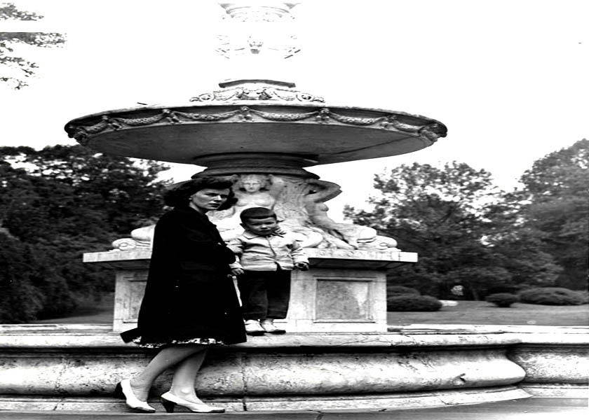 Saint Josephine Gardens Fountain across the street from the Brandywine Zoo in Wilmington Delaware 1940s
