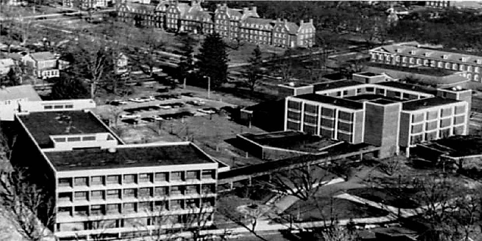 Smith Hall on the University of Delaware campus in 1973