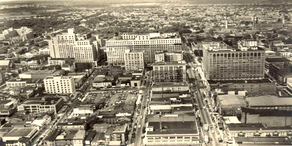 Shipley and 12th streets in Wilmington Delaware areial photo 1950s