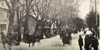Snow Sleigh racing on Main Street in Newark Delaware circa 1910