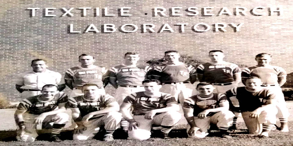 Textile Research Lab Softball Team at Dupont Chestnut Run Facility Wilmington Delaware 1960s
