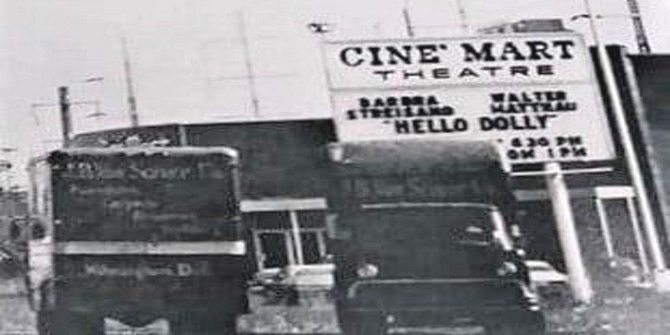 The Cine Mart Theater on Governor Printz Blvd in Wilmington Delaware circa 1970s