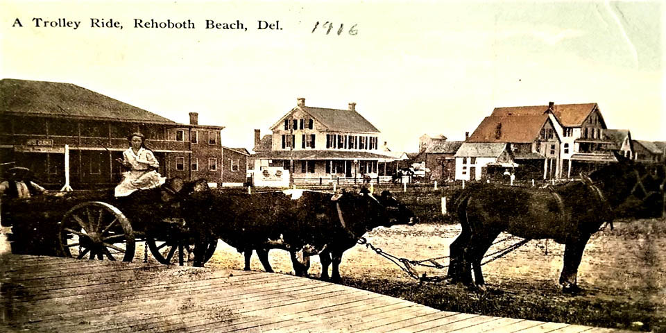 Trolley Ride in Rehoboth Beach Delaware 1916