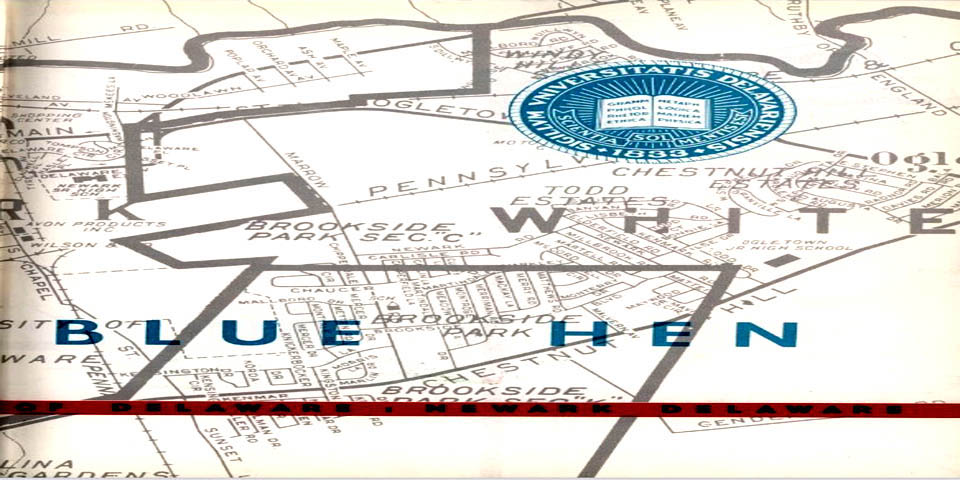 UNIVERSITY OF DELAWARE AREA MAP IN 1958 - B