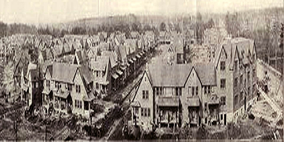 Union Park Gardens construction in Wilmington Delaware 1918
