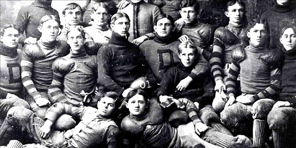 University of Delaware FOOTBALL TEAM IN IN ITS FIRST SEASON 1-1-1 1889
