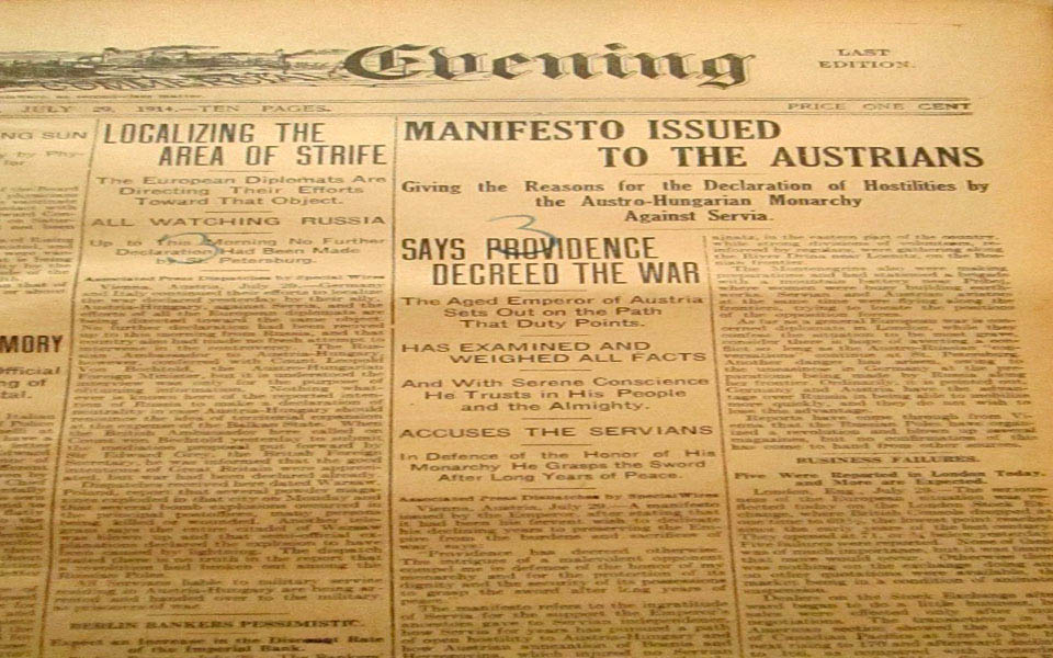 WILMINGTON MORNING STAR IN WILMINGTON DELAWARE JULY 29TH 1914