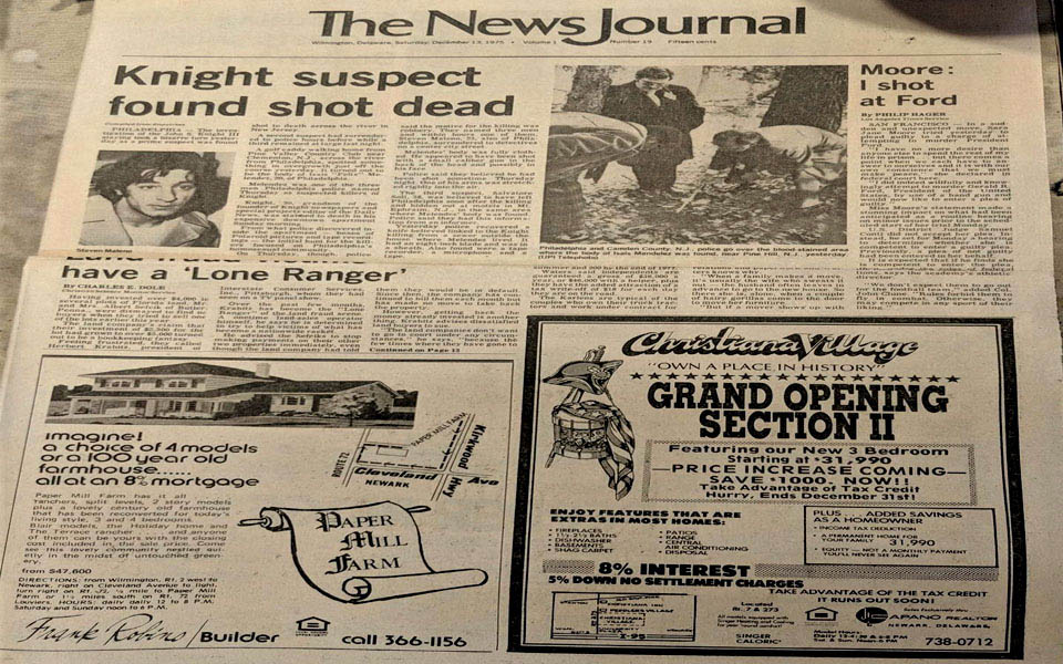 WILMINGTON NEWS JOURNAL IN WILMINGTON DELAWARE FEBRUARY 13th 1975