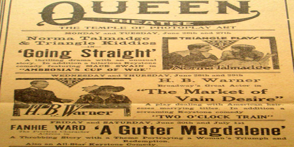 WILMINGTON STAR NEWS PAPER ADVERTISEMENT ABOUT THE QUEEN THEATER ON JUNE 28 1916