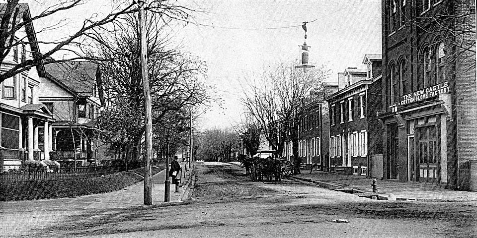 West 5th and South Streets in Old New Castle Delaware 1915