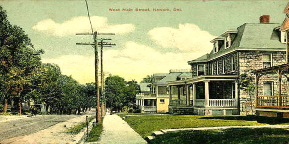 West Main Street in Newark Delaware 1911