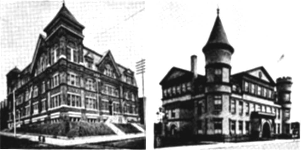 WILLARD HALL AND WASHINGTON SCHOOL IN WILMINGTON DELAWARE 1890s