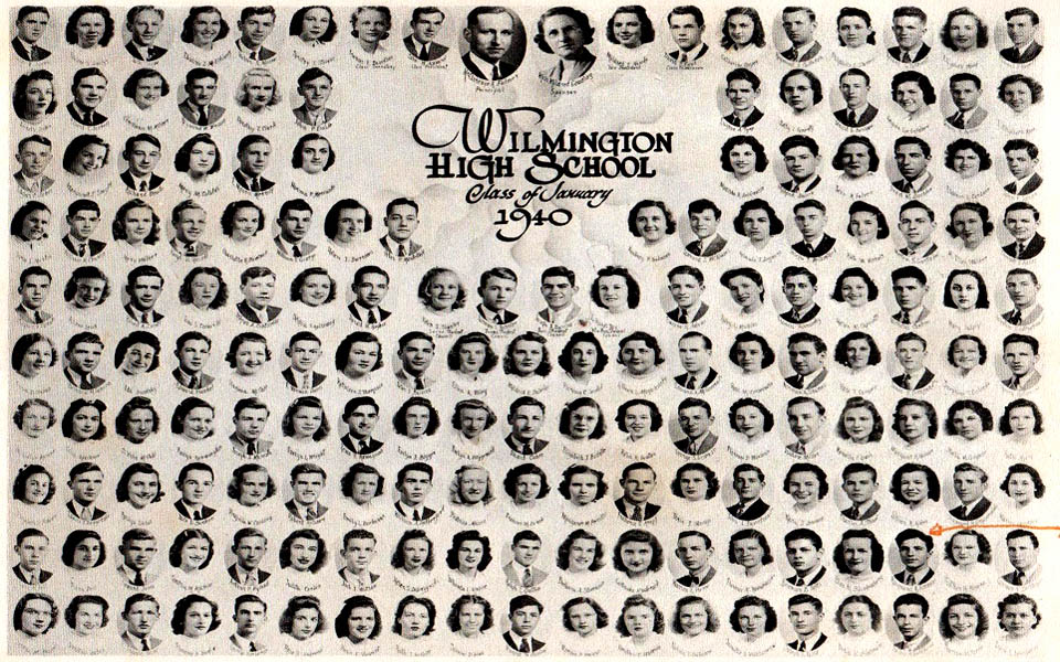 WILMINGTON HIGH SCHOOL IN WILMINGTON DELAWARE CLASS OF JANUARY OF 1940