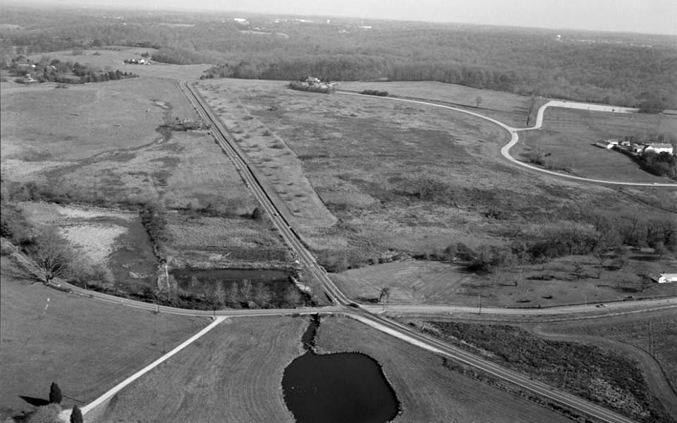 Winterthur Farms Intersection State Routes 92 and 100 in Wilmington Delaware 1930s - 2