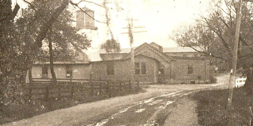 World War I era photo of Curtis Paper Mill along Paper Mill Road in Newark Delaware