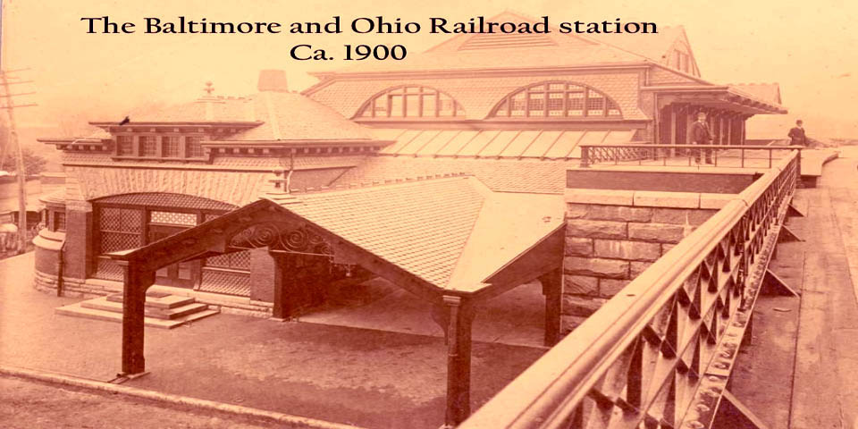 Wilmington Delaware Baltimore and Ohio Railroad station Circa 1900