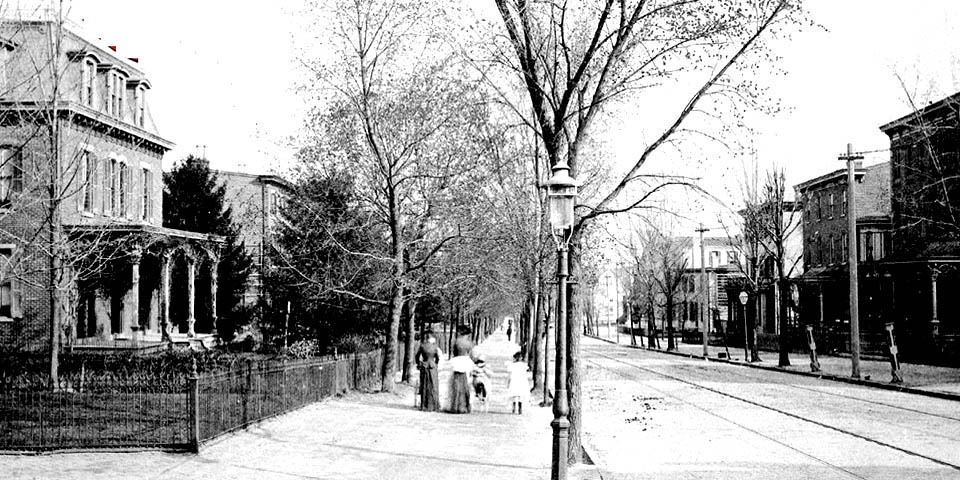 WILMINGTON DELAWARE FRANKLIN STREET AND DELAWARE AVENUE CIRCA 1893