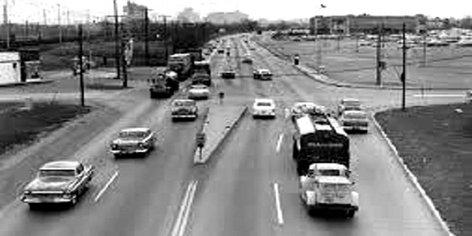 Wilmington Delaware Edgemoor Road at Governor Printz Blvd in 1950
