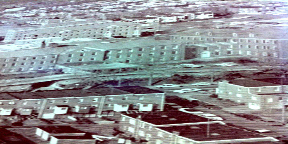 Wilmington General Hospital Broom Street and Elm Street in Wilmington Delaware early 1960s